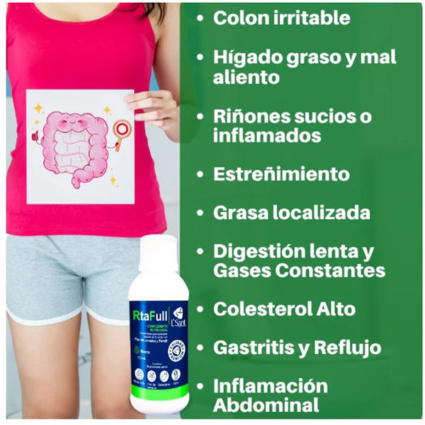 Alivia Colon Irritable, Hígado Graso y Mal Aliento - RTA FULL
