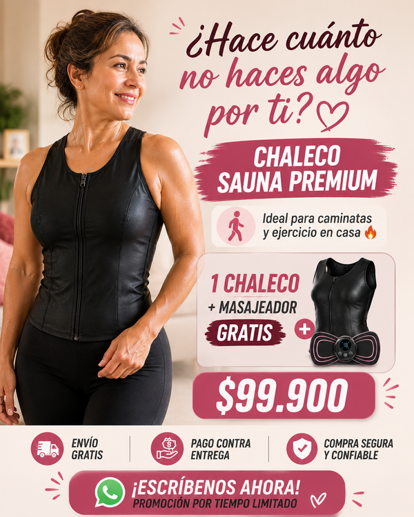 Chaleco Sauna Premium™ + masajeador mariposa