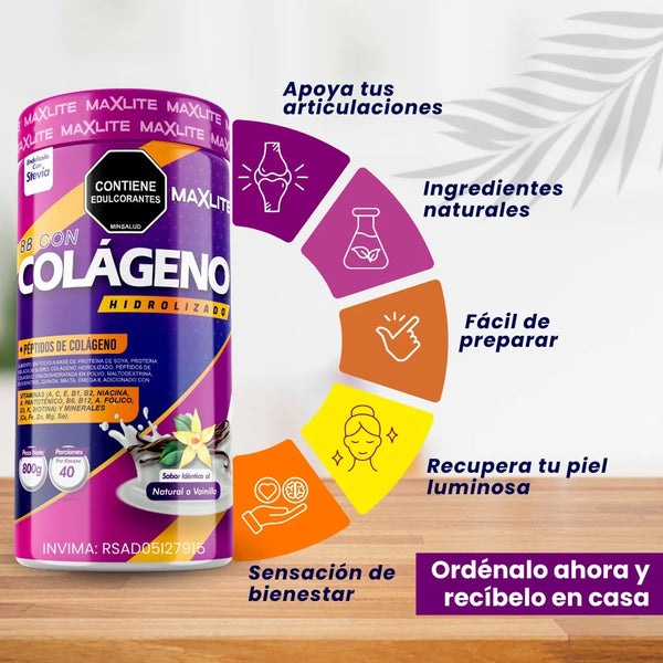 Maxlite Colágeno con Resveratrol Hidrolizado